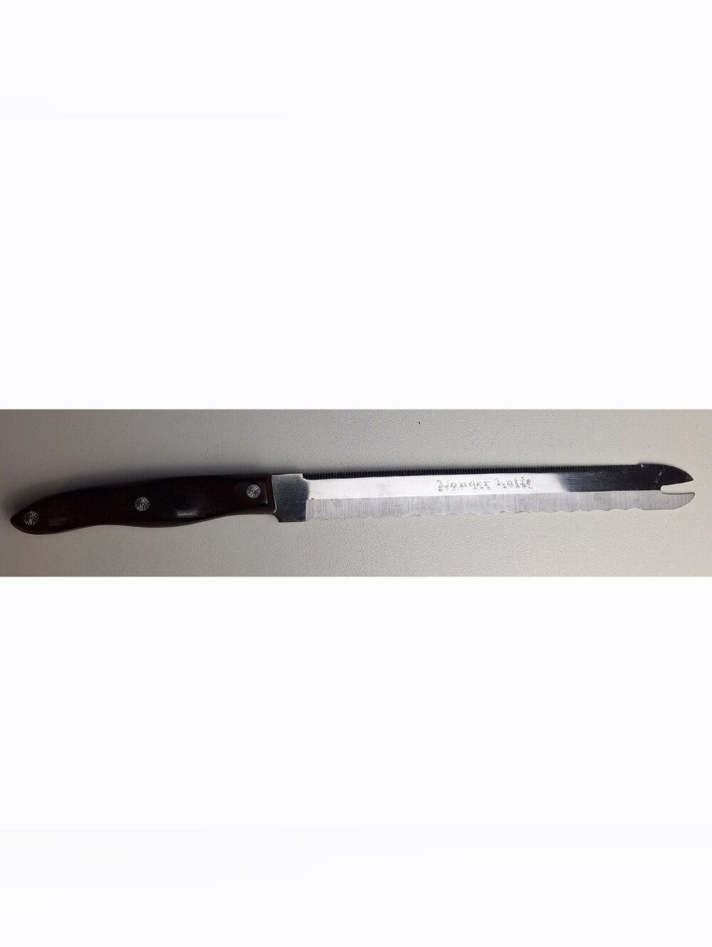 Vintage Wonder Knife Stainless Steel Japan Cutlery Double Sided Full Tang Bread